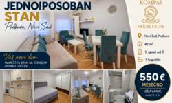 Jednoiposoban stan, Novi Sad · 42m² · 550€ | SveNekretnine