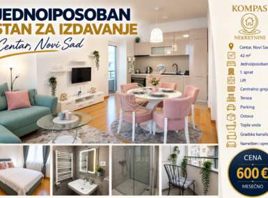 Jednoiposoban stan, Novi Sad · 42m² · 600€ | SveNekretnine