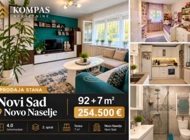 Cetvorosoban stan, Novi Sad · 92m² · 254.500€ | SveNekretnine