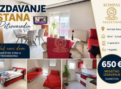 Dvoiposoban stan, Petrovaradin · 55m² · 650€ | SveNekretnine