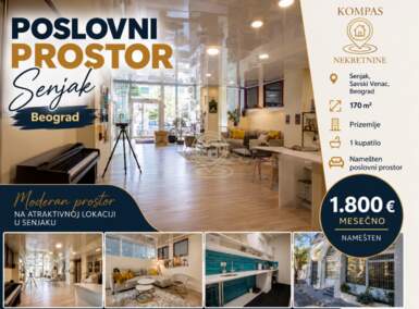 Poslovni prostor / Lokal, Senjak · 170m² · 1.800€ | SveNekretnine