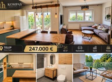 Cetvorosoban stan, Novi Sad · 83m² · 247.000€ | SveNekretnine