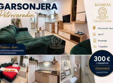 Garsonjera, Petrovaradin · 30m² · 300€ | SveNekretnine