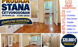 Cetvorosoban stan, Skadarlija · 77m² · 320.000€ | SveNekretnine