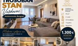 Trosoban stan, Autokomanda · 73m² · 1.300€ | SveNekretnine
