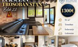 Trosoban stan, Blok 22 · 91m² · 1.300€ | SveNekretnine
