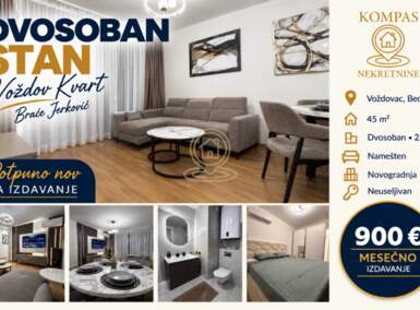 Dvosoban stan, Braće Jerković · 45m² · 900€ | SveNekretnine