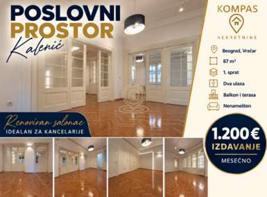Poslovni prostor / Lokal, Kalenić · 87m² · 1.200€ | SveNekretnine