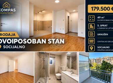 Dvoiposoban stan, Novi Sad · 49m² · 179.500€ | SveNekretnine