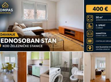 Jednosoban stan, Novi Sad · 30m² · 400€ | SveNekretnine
