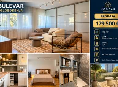 Dvosoban stan, Novi Sad · 48m² · 179.500€ | SveNekretnine