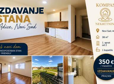 Jednoiposoban stan, Novi Sad · 38m² · 350€ | SveNekretnine