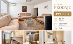 Trosoban stan, Blok 29 · 85m² · 399.000€ | SveNekretnine