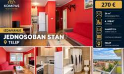 Garsonjera, Novi Sad · 26m² · 270€ | SveNekretnine