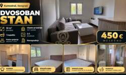 Dvosoban stan, Kumodraž · 32m² · 450€ | SveNekretnine