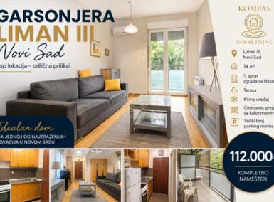 Garsonjera, Novi Sad · 34m² · 112.000€ | SveNekretnine
