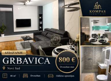 Dvosoban stan, Novi Sad · 46m² · 800€ | SveNekretnine