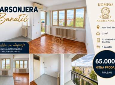 Garsonjera, Novi Sad · 22m² · 65.000€ | SveNekretnine