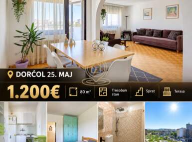 Trosoban stan, 25. maj · 80m² · 1.200€ | SveNekretnine
