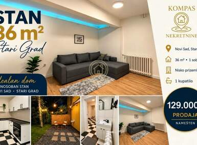 Jednosoban stan, Novi Sad · 36m² · 129.900€ | SveNekretnine