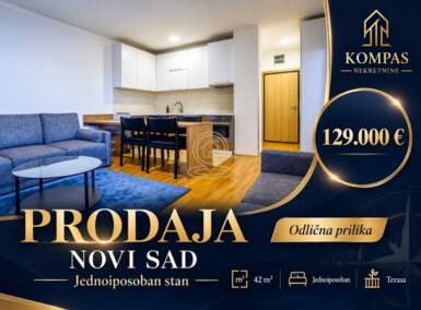 Jednoiposoban stan, Novi Sad · 42m² · 129.000€ | SveNekretnine