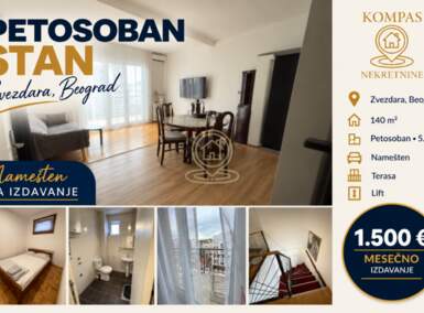 Stan, Dimitrija Tucovića · 140m² · 1.500€ | SveNekretnine