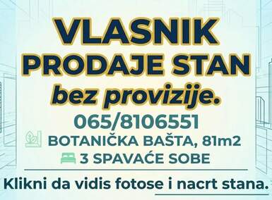 Cetvorosoban stan, Beograd · 81m² · 320.000€ | SveNekretnine