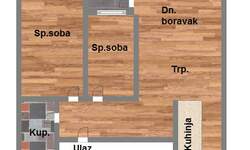 Trosoban stan, Novi Sad, Adice, prodaja, 58m2, 105040e, id957589