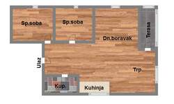 Trosoban stan, Novi Sad, Adice, prodaja, 57m2, 102100e, id1079388