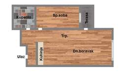 Dvosoban stan, Novi Sad, Adice, prodaja, 43m2, 82360e, id1090642