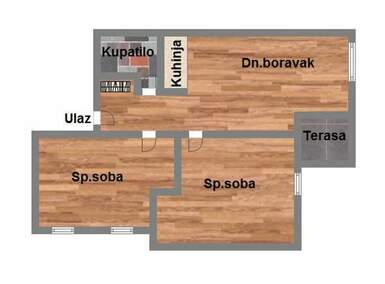 Trosoban stan, Novi Sad, Adice, prodaja, 49m2, 80770e, id1141343