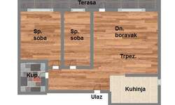 Dvoiposoban stan, Novi Sad, prodaja, 43m2, 84399e, id918724