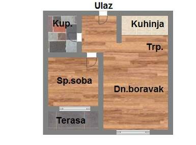 Dvosoban stan, Novi Sad, Bistrica, prodaja, 40m2, 94150e, id1033788
