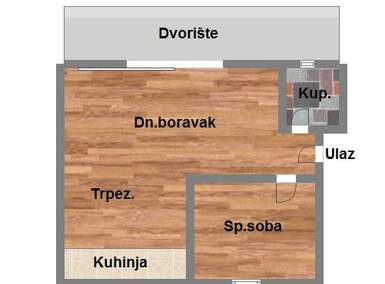 Dvosoban stan, Novi Sad, Blok Milana Tepića, prodaja, 41m2, 59370e, id1044887