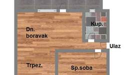 Dvosoban stan, Novi Sad, prodaja, 42m2, 61200e, id948561