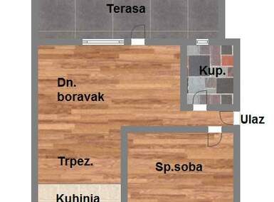 Dvosoban stan, Novi Sad, prodaja, 42m2, 61200e, id948561