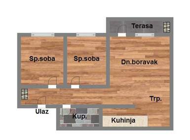 Trosoban stan, Novi Sad, Bulevar, prodaja, 68m2, 229670e, id1103525
