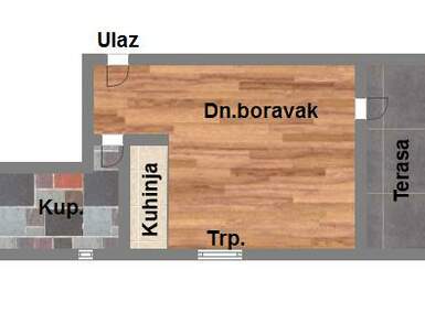 Jednosoban stan, Novi Sad, prodaja, 32m2, 92200e, id1055142