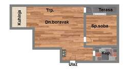 Jednoiposoban stan, Novi Sad, Bulevar Oslobođenja, prodaja, 38m2, 128590e, id998443