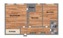 Trosoban stan, Novi Sad, Bulevar Patrijarha Pavla, prodaja, 52m2, 138000e, id964085