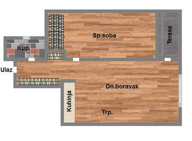Dvosoban stan, Novi Sad, prodaja, 40m2, 93950e, id998458