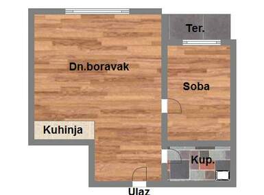Dvosoban stan, Novi Sad, prodaja, 44m2, 105260e, id998483