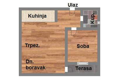 Dvosoban stan, Novi Sad, prodaja, 44m2, 100720e, id999705