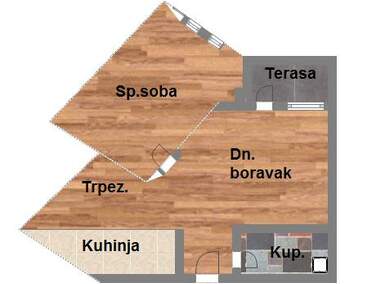 Dvosoban stan, Novi Sad, prodaja, 42m2, 94310e, id999706