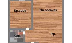 Dvosoban stan, Novi Sad, prodaja, 49m2, 116780e, id1003691