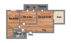 Trosoban stan, Novi Sad, prodaja, 79m2, 216000e, id933648