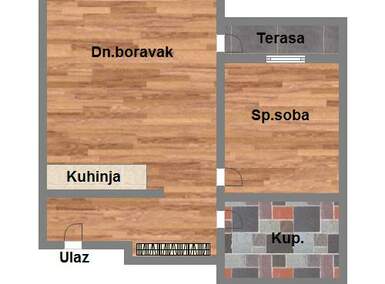 Dvosoban stan, Novi Sad, prodaja, 45m2, 71680e, id970702