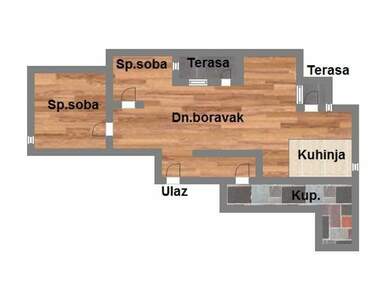 Dvoiposoban stan, Sremska Kamenica, Centar, prodaja, 73m2, 118450e, id1124414