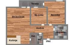 Dvosoban stan, Novi Sad, Grbavica, prodaja, 63m2, 177460e, id933980