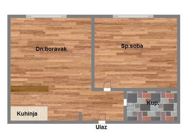 Dvosoban stan, Novi Sad, Grbavica, prodaja, 48m2, 124100e, id1144376